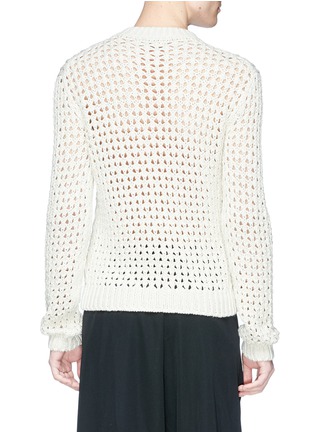 Back View - Click To Enlarge - ACNE STUDIOS - 'Noailles' open knit sweater