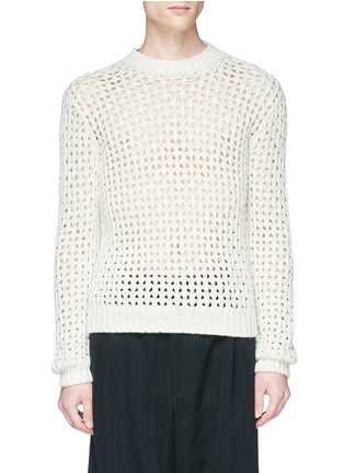 Main View - Click To Enlarge - ACNE STUDIOS - 'Noailles' open knit sweater