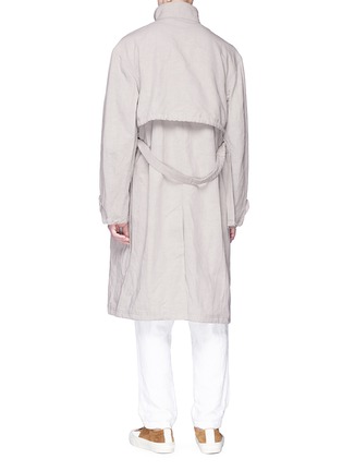 Back View - Click To Enlarge - ACNE STUDIOS - 'Malki' stand collar belted ripstop coat