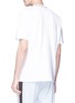 Back View - Click To Enlarge - ACNE STUDIOS - 'Navid' logo jacquard collar T-shirt