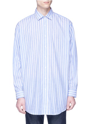 Main View - Click To Enlarge - ACNE STUDIOS - 'Atlent' stripe linen-cotton shirt