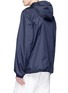 Back View - Click To Enlarge - ACNE STUDIOS - 'Marwy Face' hooded windbreaker jacket