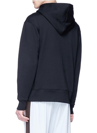 Back View - Click To Enlarge - ACNE STUDIOS - 'Ferris Face' patch hoodie