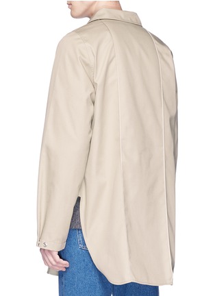 Back View - Click To Enlarge - ACNE STUDIOS - 'Malvel' mix patch cargo pocket shirt
