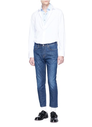 Figure View - Click To Enlarge - ACNE STUDIOS - 'River' slim fit cropped jeans