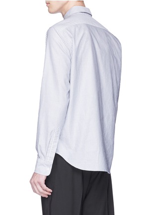 Back View - Click To Enlarge - ACNE STUDIOS - 'Ohio Face' patch stripe Oxford shirt