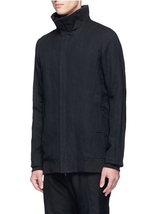 Front View - Click To Enlarge - DEVOA - Washi twill mock neck jacket