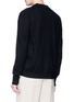 Back View - Click To Enlarge - ACNE STUDIOS - 'Neve Face' patch wool cardigan