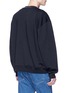 Back View - Click To Enlarge - ACNE STUDIOS - 'Flogho' logo jacquard collar sweatshirt