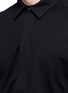 Detail View - Click To Enlarge - DEVOA - Cotton jersey zip shirt