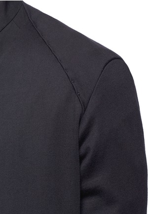 Detail View - Click To Enlarge - DEVOA - Padded shoulder open front jersey cardigan