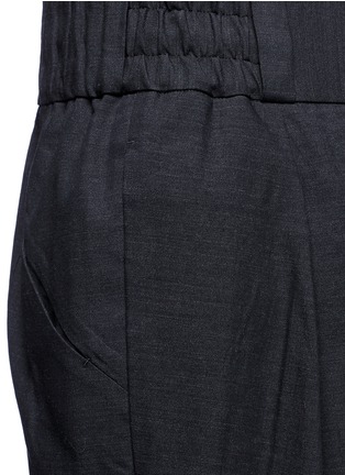 Detail View - Click To Enlarge - DEVOA - Drop crotch hopsack cropped pants
