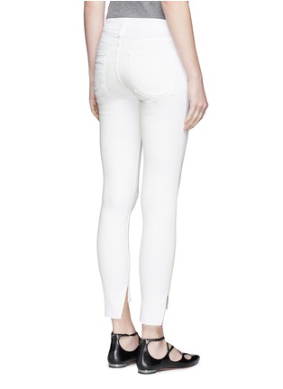 Back View - Click To Enlarge - FRAME - 'Le Skinny de Jeanne' staggered cuff cropped jeans