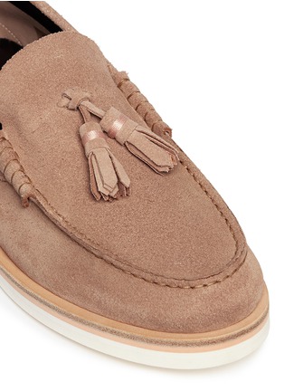 Detail View - Click To Enlarge - PAUL SMITH - 'Carver' tassel suede loafers
