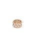 Main View - Click To Enlarge - BUCCELLATI - Eternelle' diamond 18k white and yellow gold leaf ring