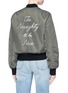 Back View - Click To Enlarge - 73404 - 'Too Naughty to be Nice' embroidered bomber jacket