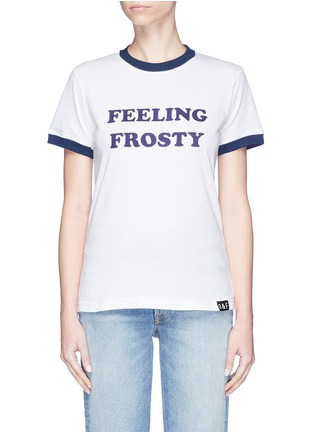 Main View - Click To Enlarge - 73404 - 'Feeling Frosty' slogan print T-shirt