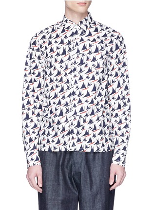 Main View - Click To Enlarge - MARNI - Sailing boat print shirt