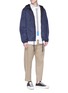 Figure View - Click To Enlarge - MARNI - Stripe panel woven shirt