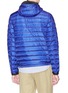 Back View - Click To Enlarge - MONCLER - 'Morvan' stripe placket hooded down puffer jacket