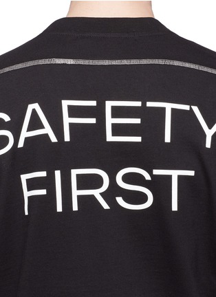 Detail View - Click To Enlarge - UNITED STANDARD - 'Safety-Tech' slogan print long sleeve T-shirt