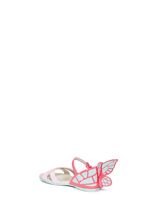 Figure View - Click To Enlarge - SOPHIA WEBSTER - 'Chiara Mini' butterfly appliqué glitter toddler sandals
