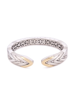 Main View - Click To Enlarge - JOHN HARDY - 18k yellow gold and silver weave effect cuff