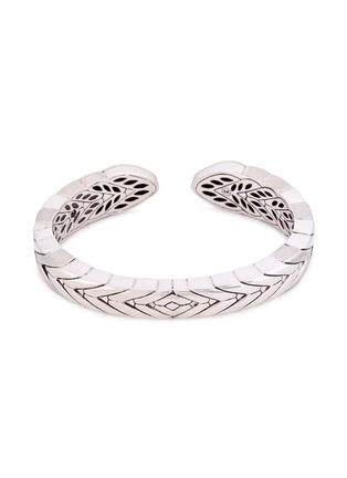 Figure View - Click To Enlarge - JOHN HARDY - 18k yellow gold and silver weave effect cuff