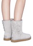 Front View - Click To Enlarge - UGG - 'Classic Short' floral appliqué boots