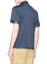 Back View - Click To Enlarge - KOLOR - Mesh layered mock neck T-shirt