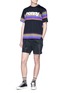 Figure View - Click To Enlarge - KOLOR - Pleated sweat shorts