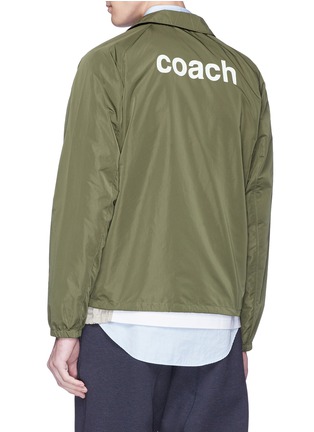 Back View - Click To Enlarge - KOLOR - 'Coach' print coach jacket