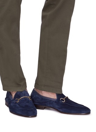 Figure View - Click To Enlarge - HENDERSON - Horsebit suede loafers