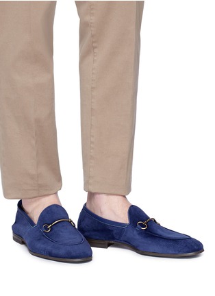 Figure View - Click To Enlarge - HENDERSON - Horsebit suede loafers