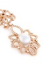Detail View - Click To Enlarge - REPOSSI - 'Raani' diamond pearl 18k rose gold cutout drop earrings
