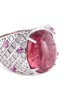Detail View - Click To Enlarge - REPOSSI - Diamond sapphire tourmaline 18k white gold ring