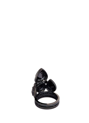Figure View - Click To Enlarge - REPOSSI - 'Raani' diamond 18k black gold crown ring