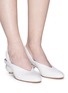 Figure View - Click To Enlarge - GRAY MATTERS - 'Mildred Egg' heel leather slingback pumps