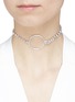 Figure View - Click To Enlarge - JOOMI LIM - 'Mad Maximalism' hoop pendant Swarovski crystal choker necklace