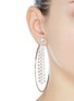 Figure View - Click To Enlarge - JOOMI LIM - 'Mad Maximalism' Swarovski crystal fringe large hoop earrings