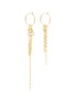 Main View - Click To Enlarge - JOOMI LIM - 'Not Your Basic' mismatched detachable chain small hoop earrings