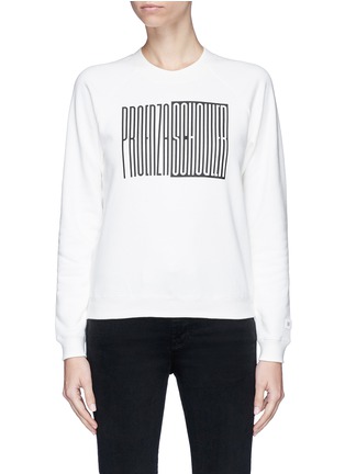 Main View - Click To Enlarge - PROENZA SCHOULER - PSWL graphic print cotton sweatshirt