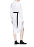 Figure View - Click To Enlarge - PROENZA SCHOULER - PSWL cross belt poplin shirt dress