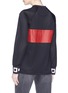 Back View - Click To Enlarge - PROENZA SCHOULER - PSWL graphic stripe mesh long sleeve motocross T-shirt