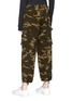 Back View - Click To Enlarge - PROENZA SCHOULER - PSWL camouflage print cotton twill military cargo pants