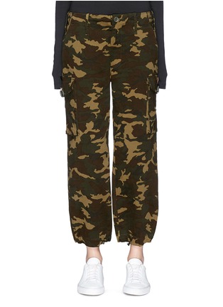 Main View - Click To Enlarge - PROENZA SCHOULER - PSWL camouflage print cotton twill military cargo pants