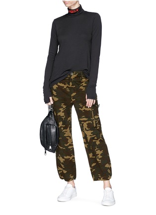Figure View - Click To Enlarge - PROENZA SCHOULER - PSWL camouflage print cotton twill military cargo pants
