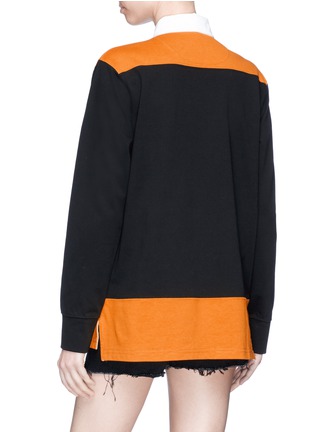 Back View - Click To Enlarge - PROENZA SCHOULER - PSWL colourblock rugby shirt