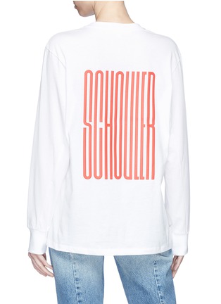 Back View - Click To Enlarge - PROENZA SCHOULER - PSWL graphic print long sleeve T-shirt
