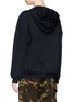 Back View - Click To Enlarge - PROENZA SCHOULER - PSWL geometric patch hoodie